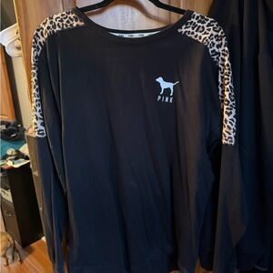 Victoria's Secret Pink Black Tee
